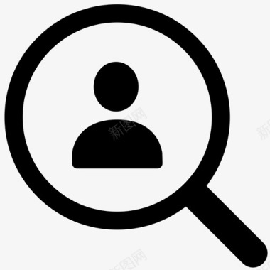 搜索用户查找人员雇用员工图标图标