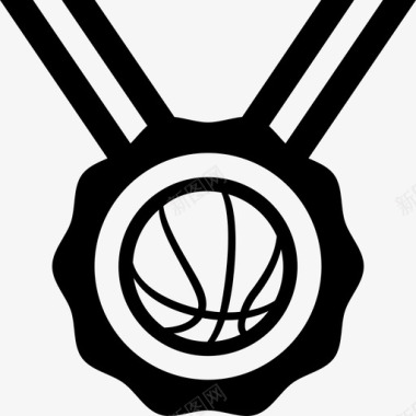 篮球标志篮球奖牌领奖台运动图标图标