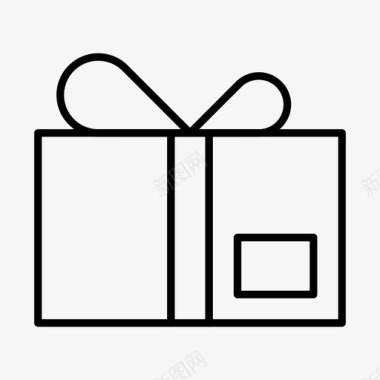 蓝色礼物盒子礼物盒子圣诞节图标图标