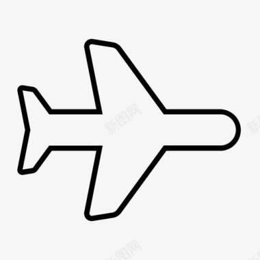 飞机飞行客机图标图标