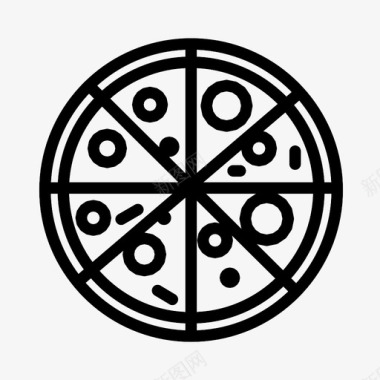 披萨吃披萨食物图标图标