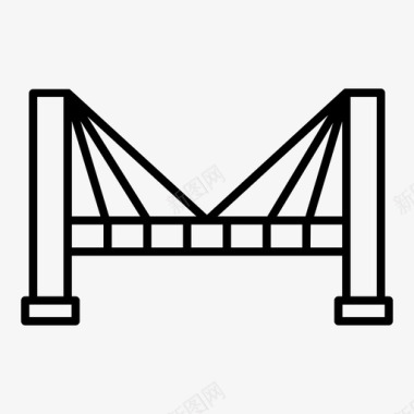 桥梁桥梁交通和设施图标图标