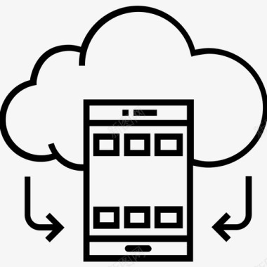 移动应用云icloud图标图标