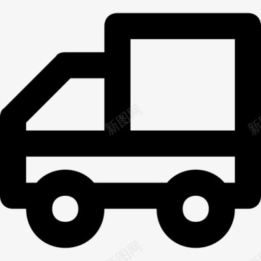 物流货物送货车物流配送图标图标