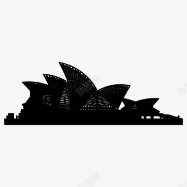 剧院悉尼歌剧院建筑澳大利亚图标图标