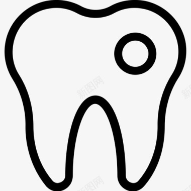 牙齿牙医人牙图标图标