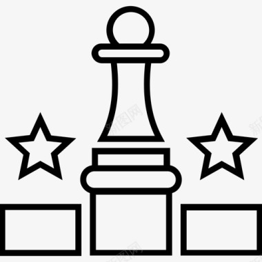 战略为胜利国际象棋国际象棋王图标图标
