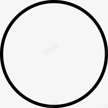 圆圆轮廓形状图标图标