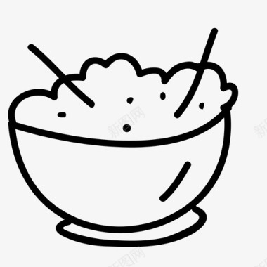食物碗筷子图标图标