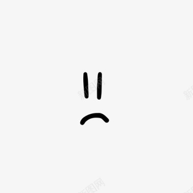 计算机符号悲伤的脸坏的表情符号图标图标