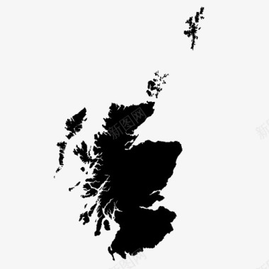 苏格兰爱丁堡地图图标图标
