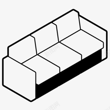 放松自己沙发家具客厅图标图标