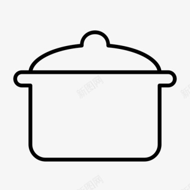 厨房用具锅烹饪厨房用具图标图标