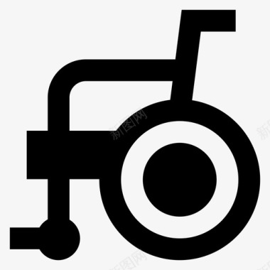 轮椅残疾人医疗保健图标图标