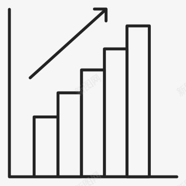 电子商务条形图增加图标图标