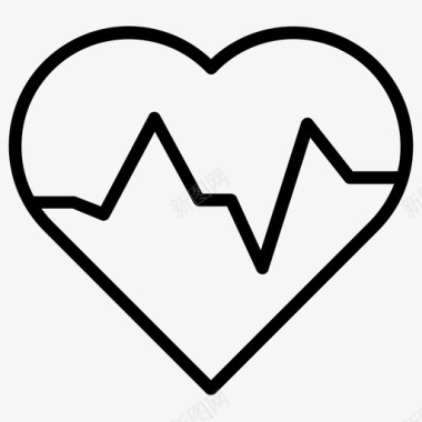 心脏跳动健康保健图标图标