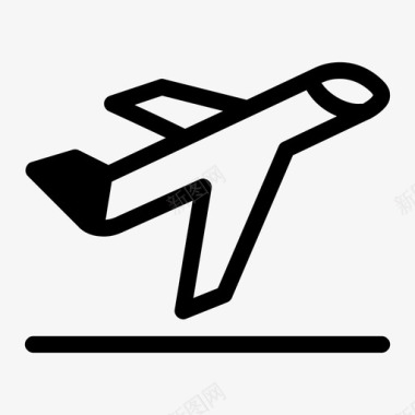 起飞飞机飞行图标图标