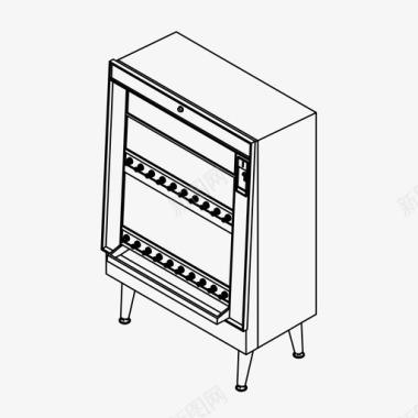无人售货机卷烟机自动售货机销售图标图标