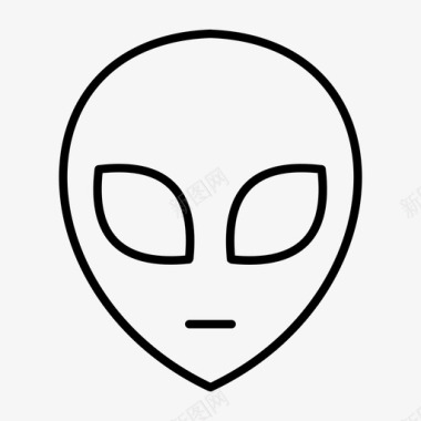 外星人外星人的脸不明飞行物图标图标