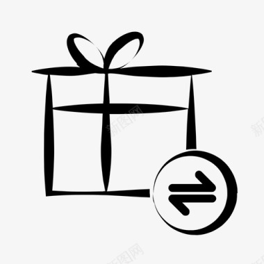 礼品礼品替代品生日礼物礼品盒图标图标