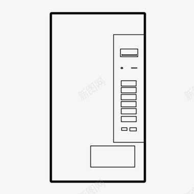 店铺关注自动售货机点心苏打水图标图标