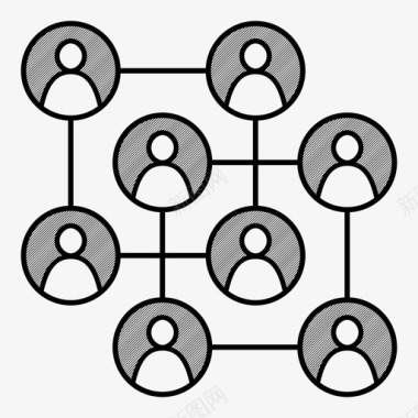 社会网络社会网络利益集团组织图标图标