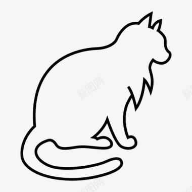 猫动物喵喵图标图标
