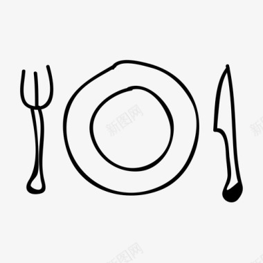 餐厅食物饭菜图标图标