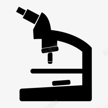 显微镜研究科学图标图标