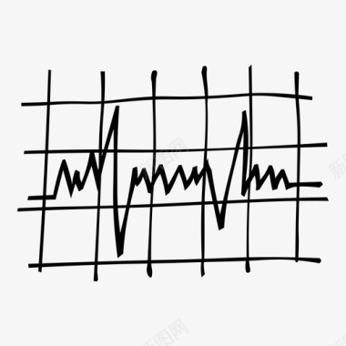 心电图心电图心脏病心跳图标图标