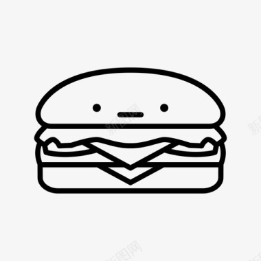 汉堡什么的食物心情图标图标