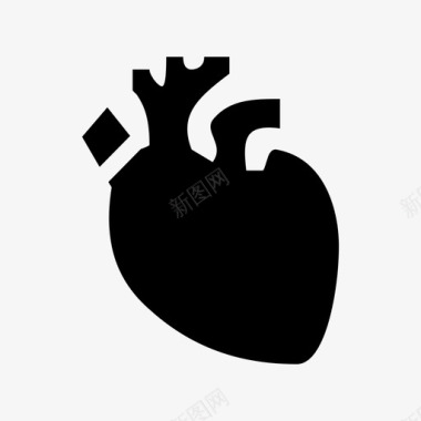 解剖学心脏解剖学绷带图标图标