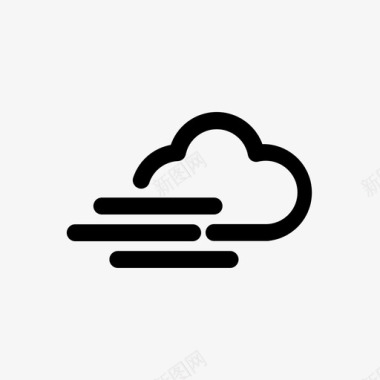 波普风背景图天气气候多云图标图标