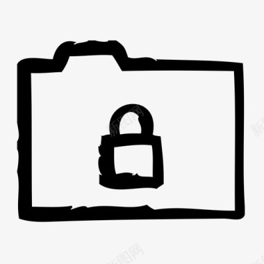 锁定文件夹企业公司图标图标