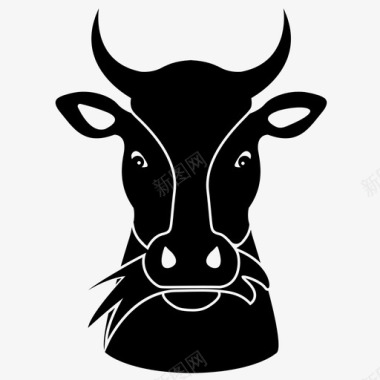 牛头动物草图标图标