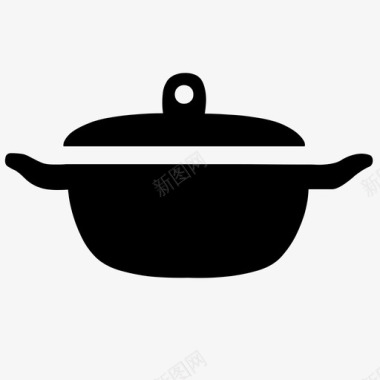 厨房用具铝锅图标
