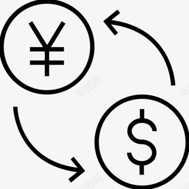 外汇货币兑换货币美元图标图标