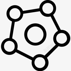 碳结构分子结构碳细胞图标高清图片