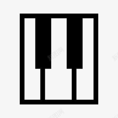 合成钢琴乐器音乐键图标图标