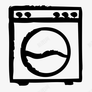 洗衣机代理商经纪人图标图标