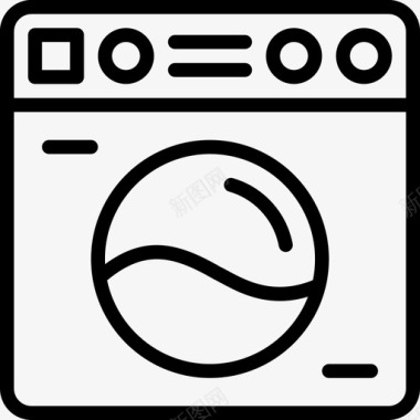 洗衣机随身物品家具图标图标