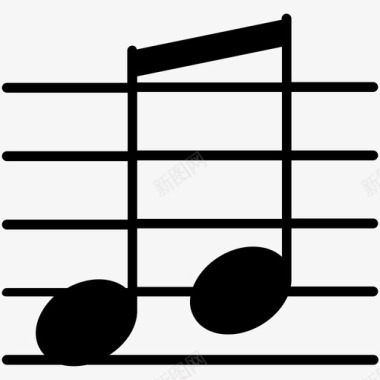 八音符音乐声音图标图标