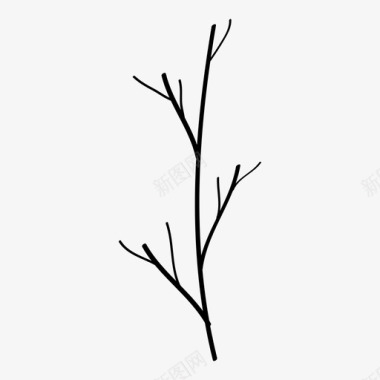 树枝自然植物图标图标
