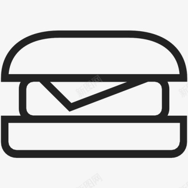 芝士汉堡食物汉堡包图标图标