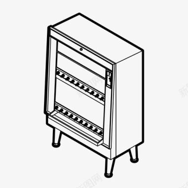 袋从商店卷烟机自动售货机销售图标图标