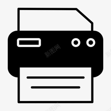 打印机打印打印文档打印机图标图标