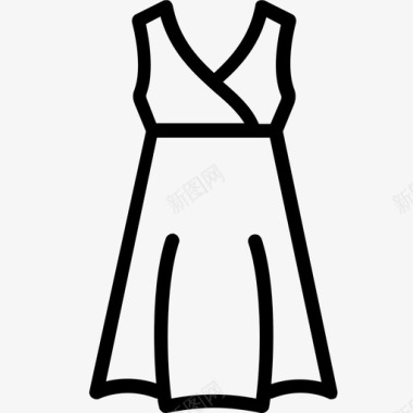 帝国礼服服装女士图标图标