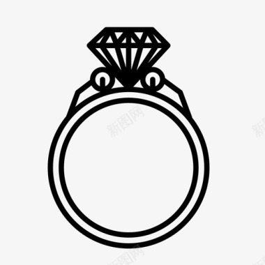 戒指钻石钻戒图标图标