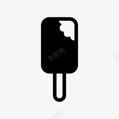 冰淇淋咬过的冰淇淋美味图标图标