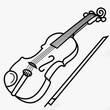 小提琴音乐会音乐剧图标图标